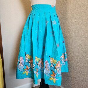 50s Style Pleated Midi Skirt - Medium